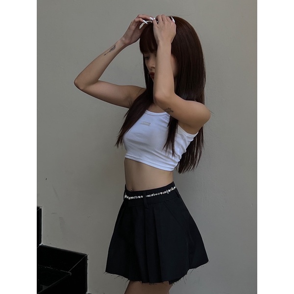 Vòng eo nữ ngọc nước ngọt mix hạt cườm vàng Honniee