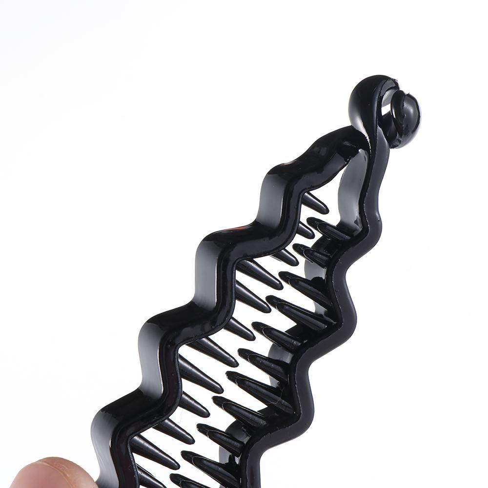 Kẹp Tóc Nhựa ABS Màu Đen Thời Trang Cho Nữ