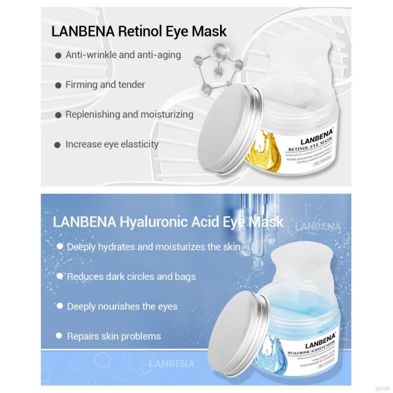[Hàng mới về] Hộp 50 miếng mặt nạ mắt Hyaluronic Acid LANBENA xóa mờ quầng thâm dưỡng ẩm làm săn chắc da mắt | BigBuy360 - bigbuy360.vn