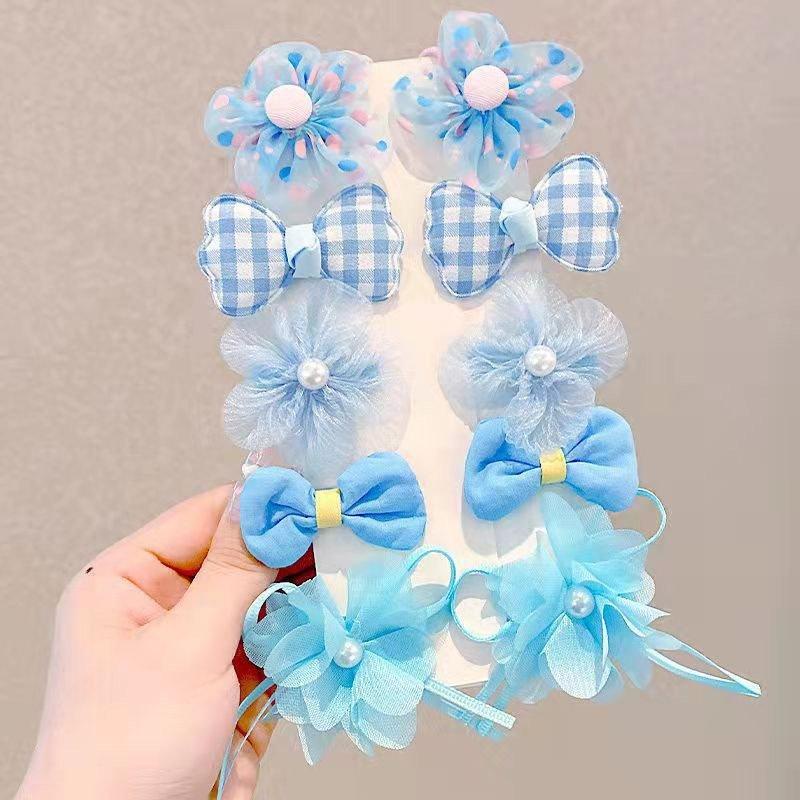 Set 5 Kẹp tóc HÌNH NƠ / Hoa Thời Trang phong cách Hàn Quốc Cho Bé