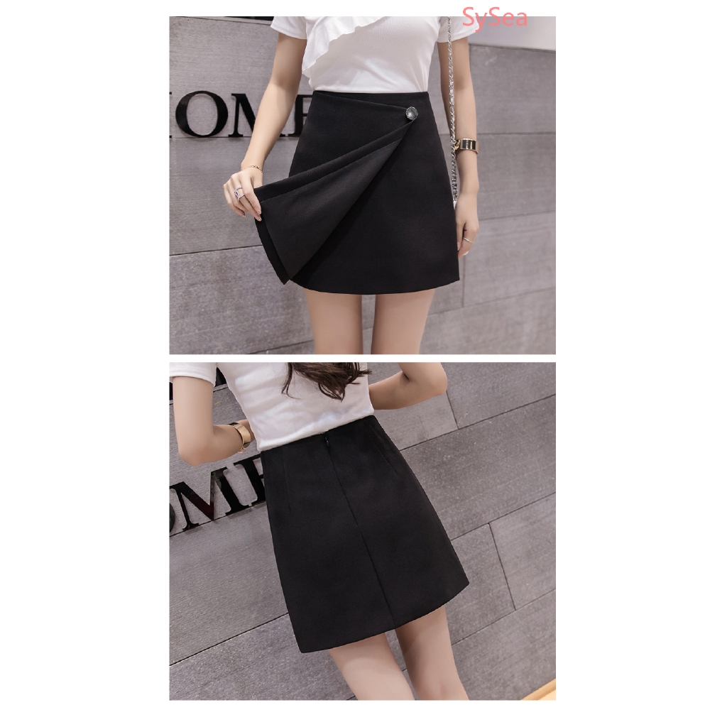 Chân Váy Chữ A Chất Chiffon Thiết Kế Lệch Tà Độc Đáo