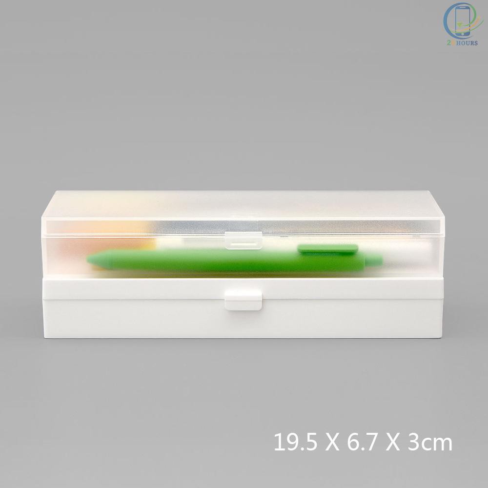 2 Hộp Đựng Bút Trong Suốt Bằng Nhựa 25hours Xiaomi Echo