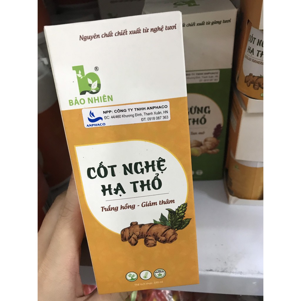 [Bảo Nhiên] Cốt Nghệ Hạ Thổ Giảm Thâm - Tái Tạo Vùng Da Cho Mẹ Sau Sinh - 330ml