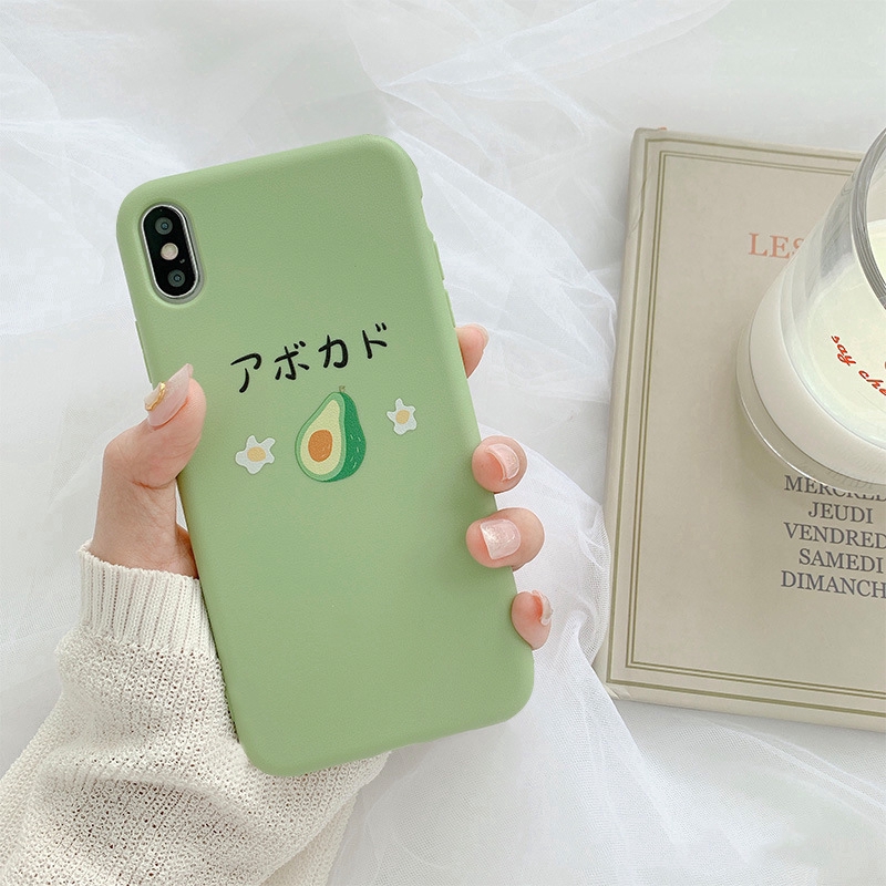 Ốp điện thoại họa tiết bơ và dâu tây cho iPhone11/11Pro 11Pro Max X XR XS XS MAX 78 Plus SE | BigBuy360 - bigbuy360.vn