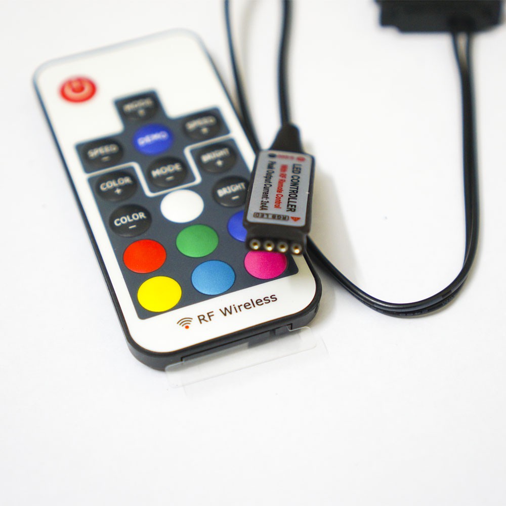 Bộ Control và Remote 17 nút cho LED 12V-RGB