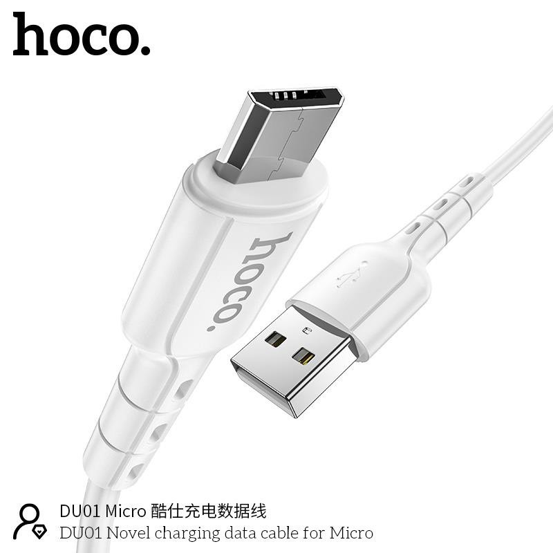 Cáp Sạc Nhanh Micro-USB Hoco DU01 Cho Android, Samsung, Xiaomi, Sony, Oppo,... [CHÍNH HÃNG]