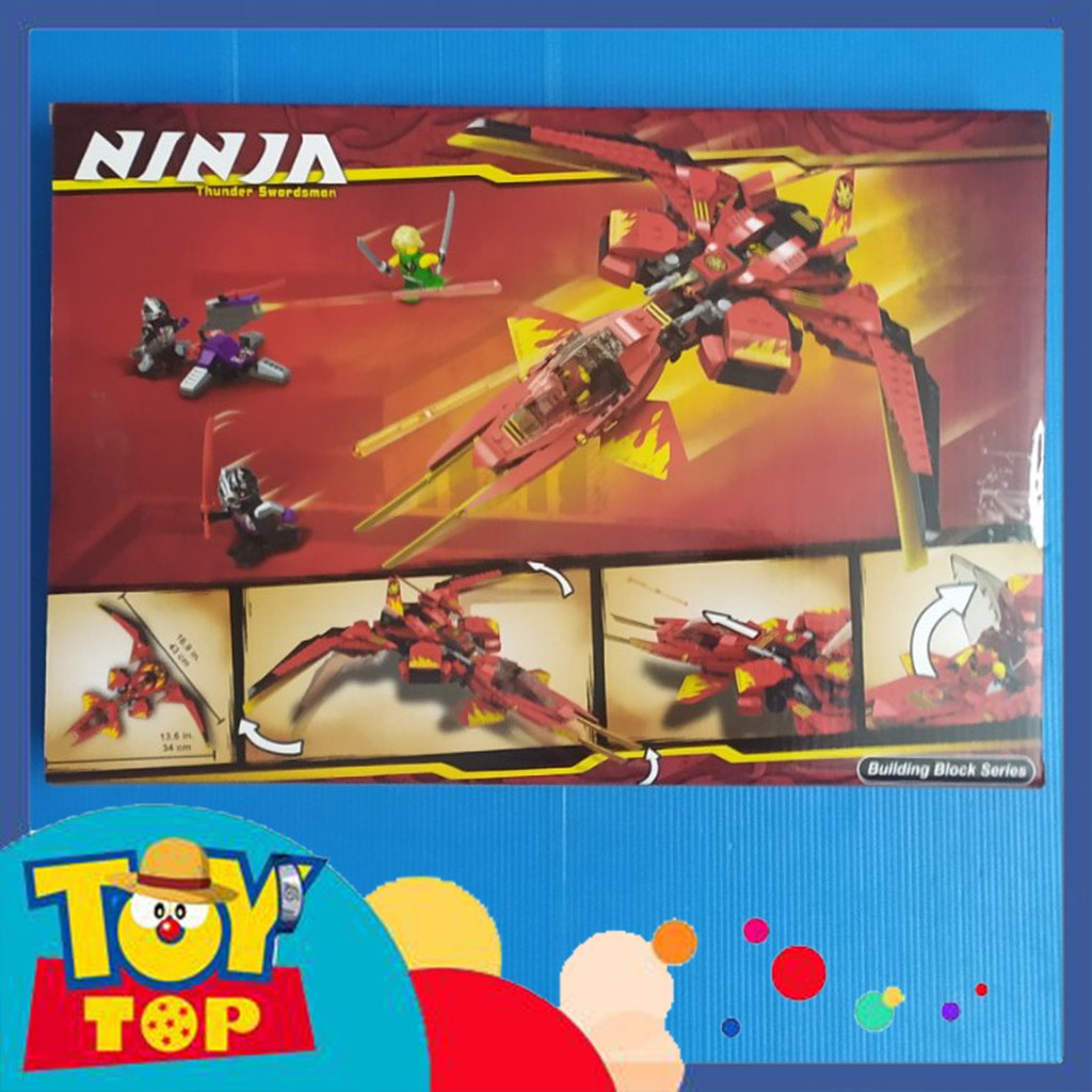 Đồ chơi lắp ráp ninjago máy bay tiêm kích Kai Lloyd chiến đấu Nindroid xếp hình Bla Tank 11553 / ZM4027 mô phỏng 71704