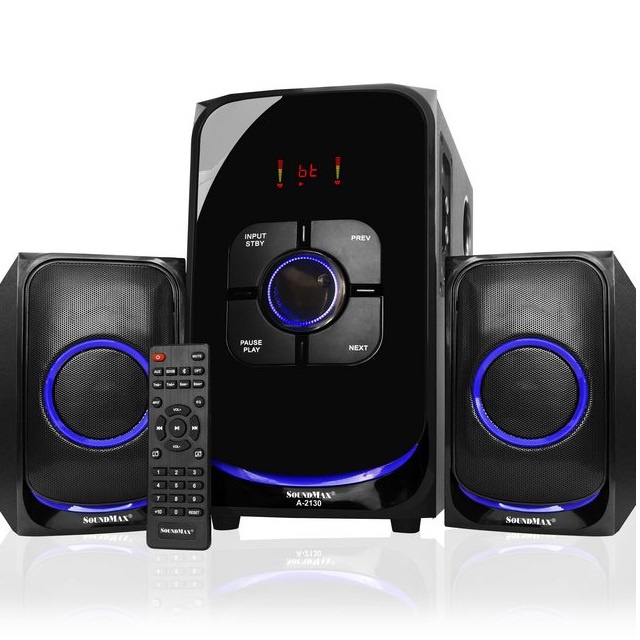 Loa vi tính SoundMax A2130 2.1 60W  Bluetooth 5.0 - Hàng Chính Hãng