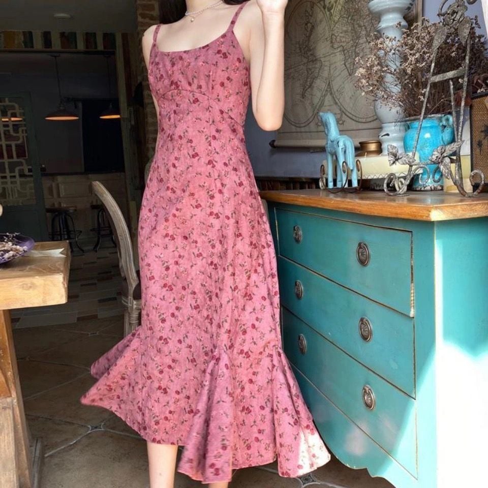 Vải may đồ nữ mùa hè vải hoa nhí vải đũi hồng mặc mát không cần may lót Maihoaflower