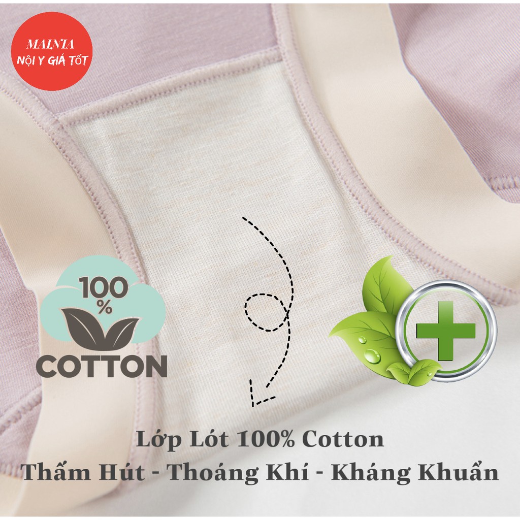 [Cao Cấp] Quần Lót Cotton Nữ Cạp Cao Co Giãn 4 Chiều Siêu Mềm Mịn Chíp Cotton Freesize Mainia Shop