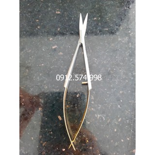 Kéo lá bấm 12cm cán vàng cao cấp