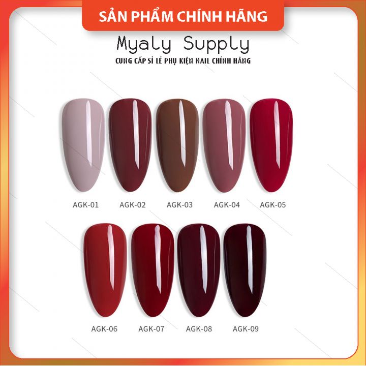 Set Sơn AS Chai Đỏ Nắp Nhọn 9 Chai Cao Cấp AGK SP000333