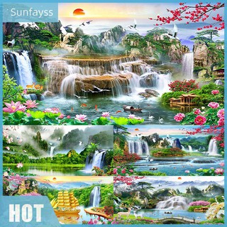 SF Bộ Tranh Đính Đá 5d Tự Làm Hình Thác Nước Ấn Tượng