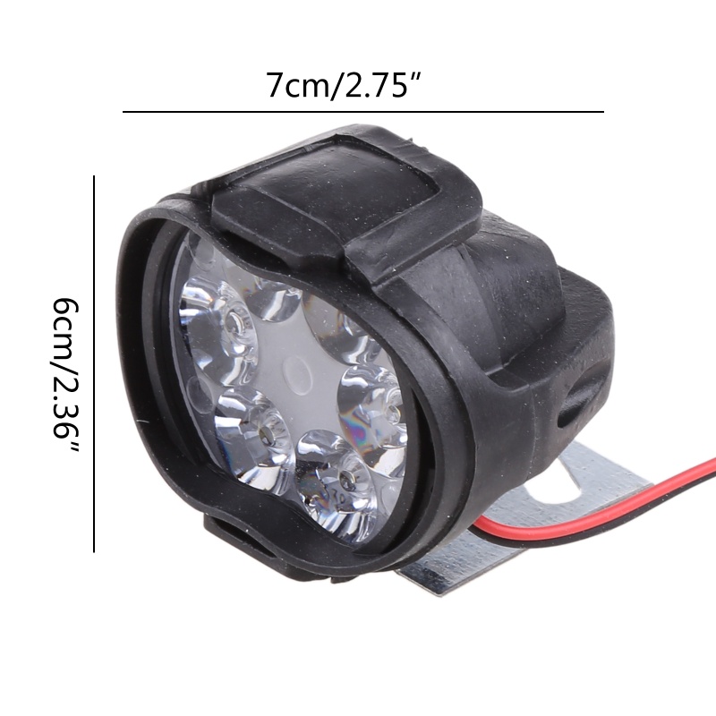 Đèn Pha 6LED 15W 15W Độ Sáng Cao / Thấp Chuyên Dụng Cho Xe Máy