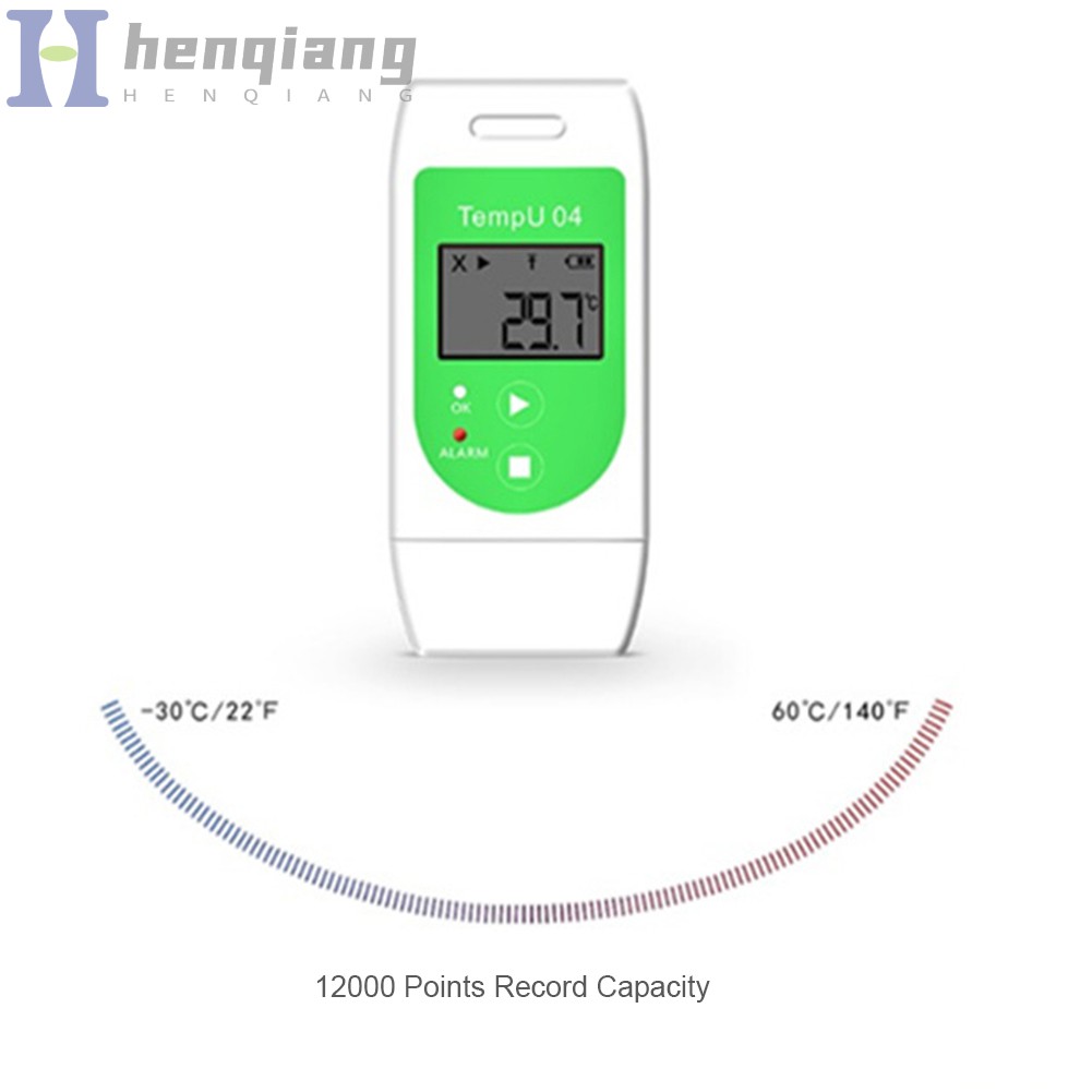 USB Temperature Humidity Recorder Temperature Data Logger Reusable Recording PDF CSV