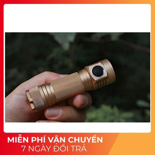 [BẢN MỚI] EMISAR D4V2- đèn pin mini sáng 4200lm dùng 01 pin 18650 UI Anduril, đèn nền 7 màu, clip gài, bezel thép