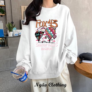 [ẢNH THẬT] Áo Hoodie Unisex Fox43 Form Rộng, Cá Tính, Chất Liệu Nỉ Cao Cấp – Ngão Clothing HD08