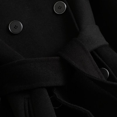 Áo khoác Cashmere hai mặt Áo khoác len nữ dáng dài ôm dáng phong cách Hàn Quốc mẫu mới 2020 Hepburn phong cách lông cừu