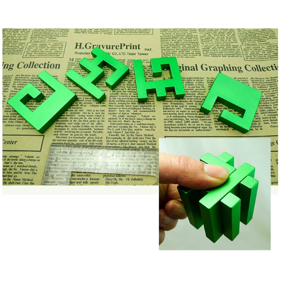 Đồ chơi trí tuệ_Thử thách trí não Cross Hanayama Puzzle_Hack não_IQ Toy_Giải đố_Thông minh_Phát triển Tư Duy_Rèn luyện