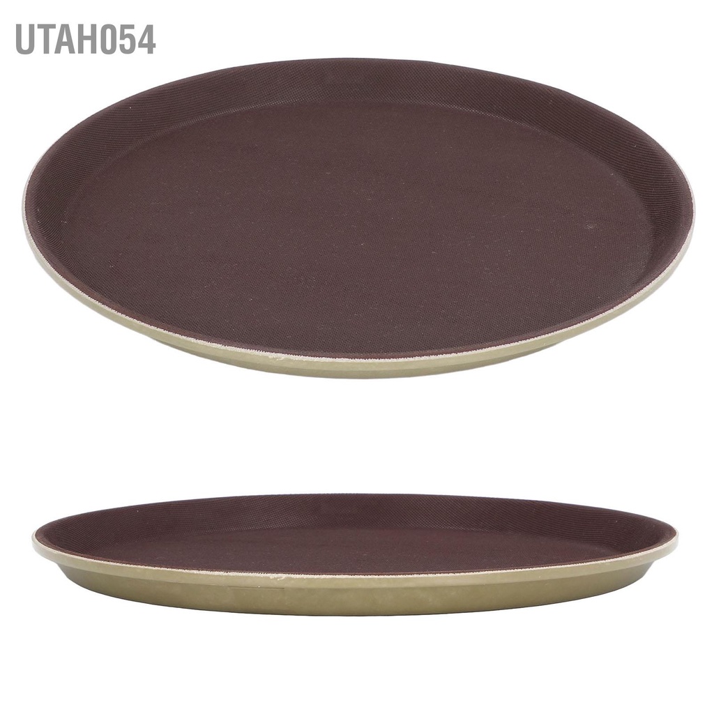 Utah054 Khay phục vụ tròn Không trượt bằng cao su sợi thủy tinh chịu nhiệt Ứng dụng rộng rãi cho quán bar nhà hàng