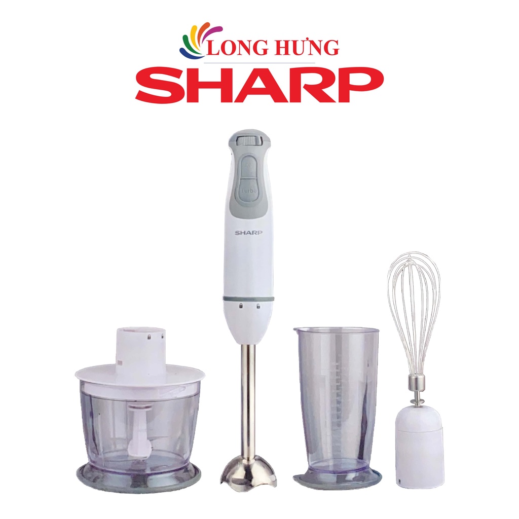 [Mã ELMALL10 giảm 10% đơn 500K] Máy xay sinh tố cầm tay Sharp EM-H076SV-WH - Hàng chính hãng