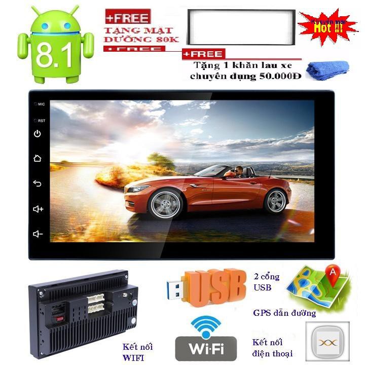 Màn hình cảm ứng 7 inch-Màn hình android Wifi,GPS  đa chức năng, sử dụng Tiếng Việt TẶNG MẶT DƯỠNG