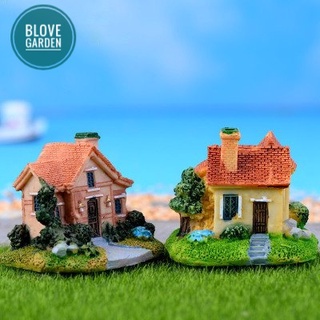 (6x7cm) Nhà biệt thự Size làm phụ kiện trang trí terrarium, sen đá, xương rồng, cây cảnh mini, câu để bàn