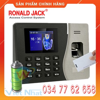 Ronald jack 2000 pro pin lưu điện - máy chấm công vân tay - hàng nhập khẩu chính hãng
