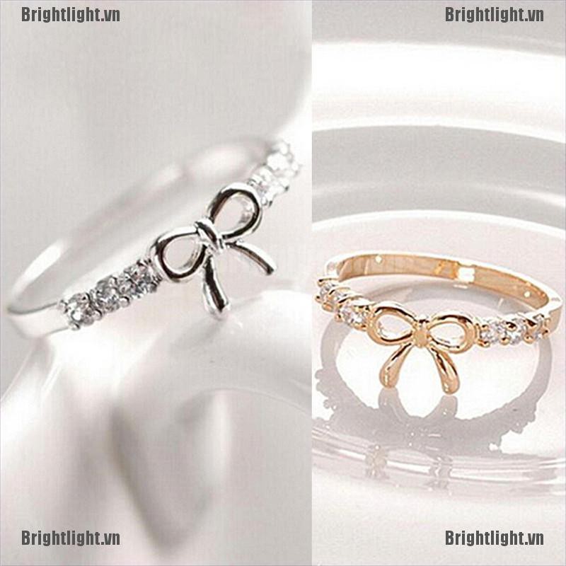 Nhẫn Hình Bướm Đính Đá Thiết Kế Đơn Giản Và Quyến Rũ