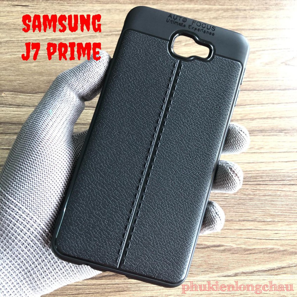 Ốp Lưng Samsung J7 Prime Dẻo Giả Da Đe