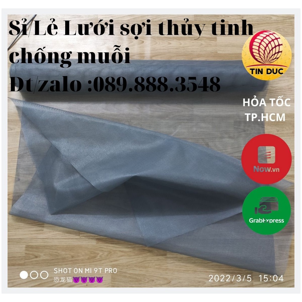 1 Cuộn Lưới dán chống muỗi, cửa lưới chống muỗi giá rẻ, lưới chống muỗi thông minh,lưới sợi thủy tinh.(18mesh/inch)