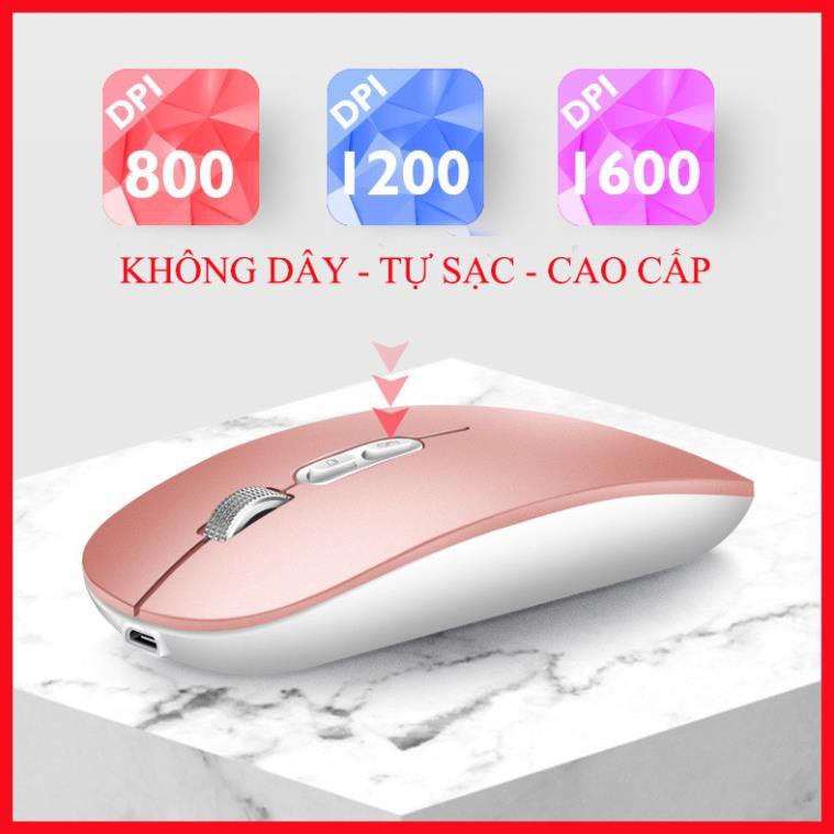 =TRỢ GIÁ=Chuột không dây TỰ SẠC M103 Có nút điều chỉnh DPI, Độ nhạy cực cao, sạc nhanh sử dụng lâu BH 6 THÁNG