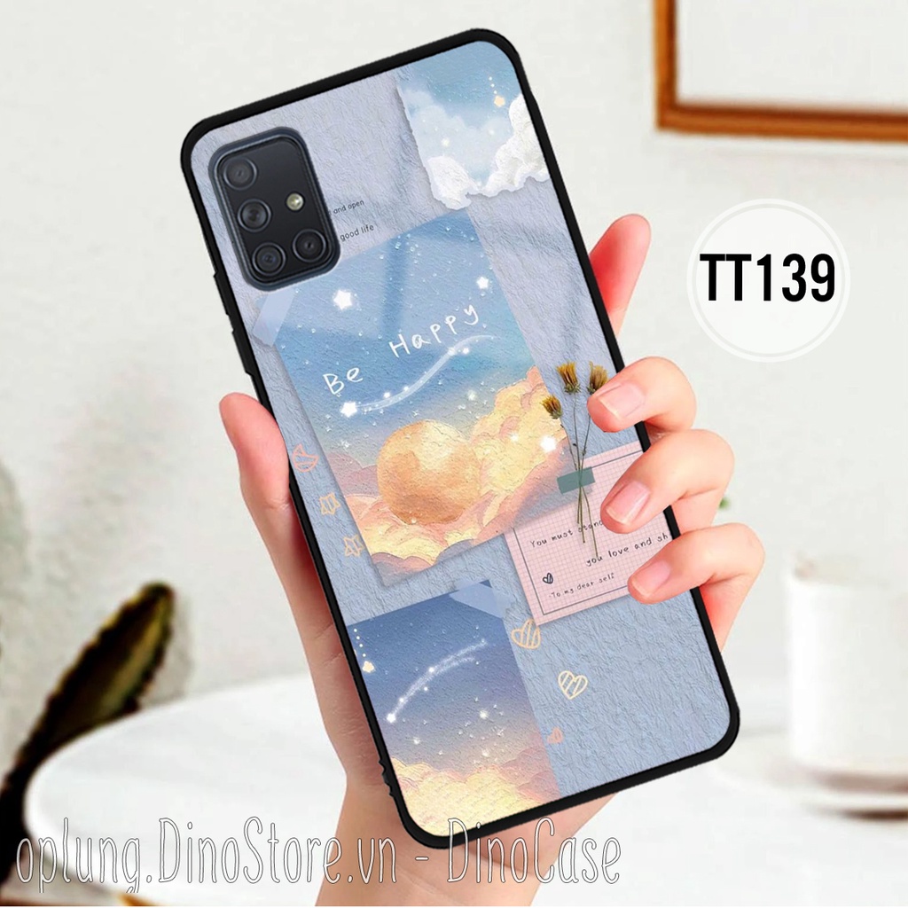 Ốp Samsung A31 / A51 - Samsung A71 - Samsung M51 - Ốp lưng bảo vệ camera chống bám bẩn phong cách vintage nhẹ nhàng.