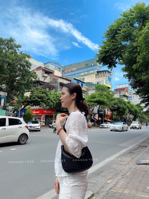  Túi Xách Kẹp Nách Nữ Da Vân, Túi Nữ Đeo Chéo Dáng Bầu Quai Bản To Hot Trend | BigBuy360 - bigbuy360.vn