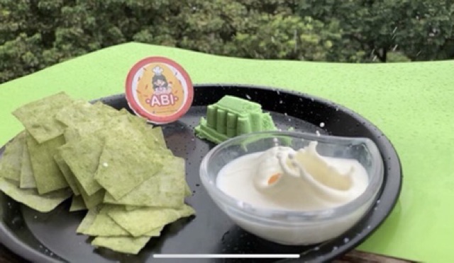 Bánh tráng abi matcha