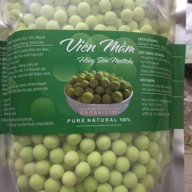 100g Viên mầm hồng sâm mát cha giòn ăn rất ngon