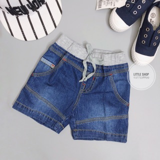 Quần short jean bé trai