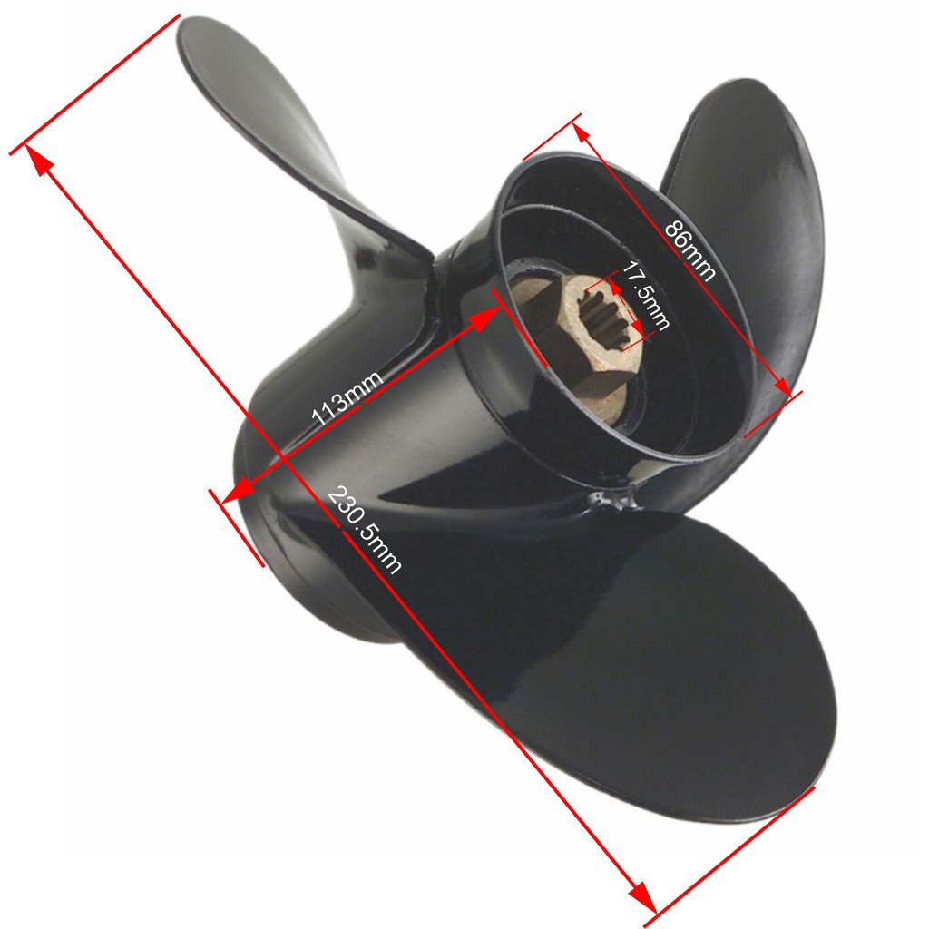 Chân vịt cho động cơ Mercury outboard 18 - 25hp - chính hãng QuickSilver