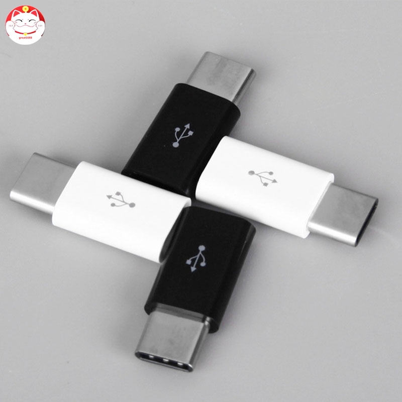 ✂GT⁂ 10 Pcs USB 3.1 USB-C Type C Male to Micro USB Female Adapter Converter