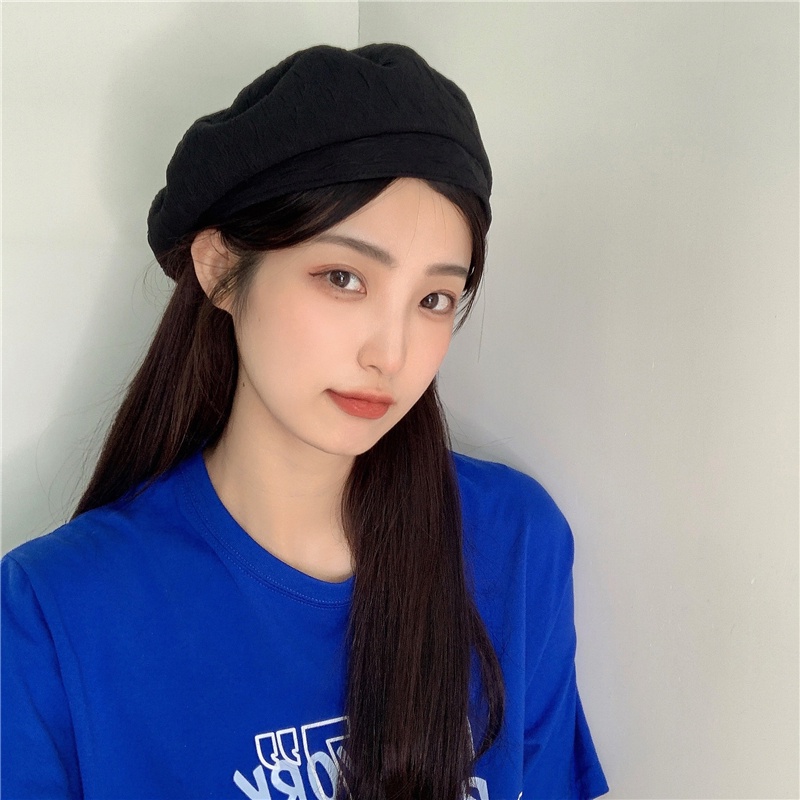 Mũ Beret Mỏng Thoáng Khí In Họa Tiết Phong Cách Nhật Bản Thời Trang Mùa Hè Cho Nữ