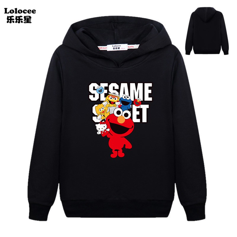 Áo Hoodie In Hình Nhân Vật Elmo 3d Thời Trang 2019 Cho Bé Trai