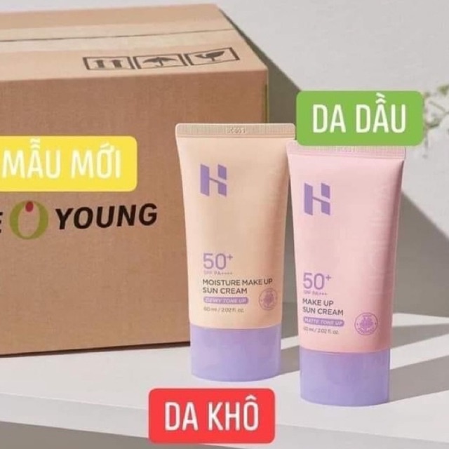 Kem chống nắng Make up sun CREAM TONE UP HOLIKA HOLIKA