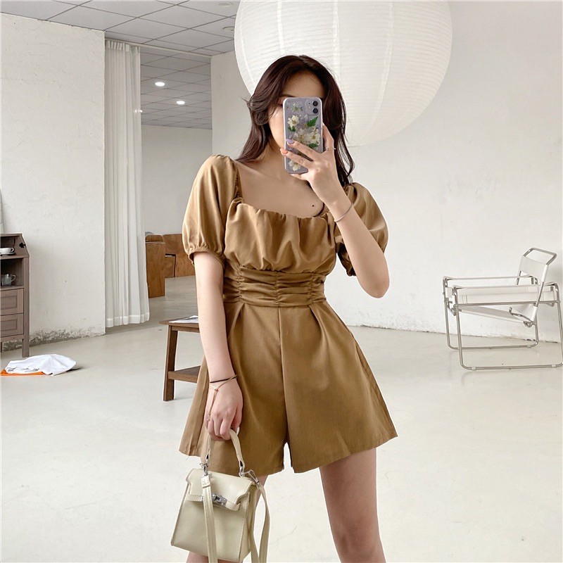 jumpsuit lưng cao Ulzzang