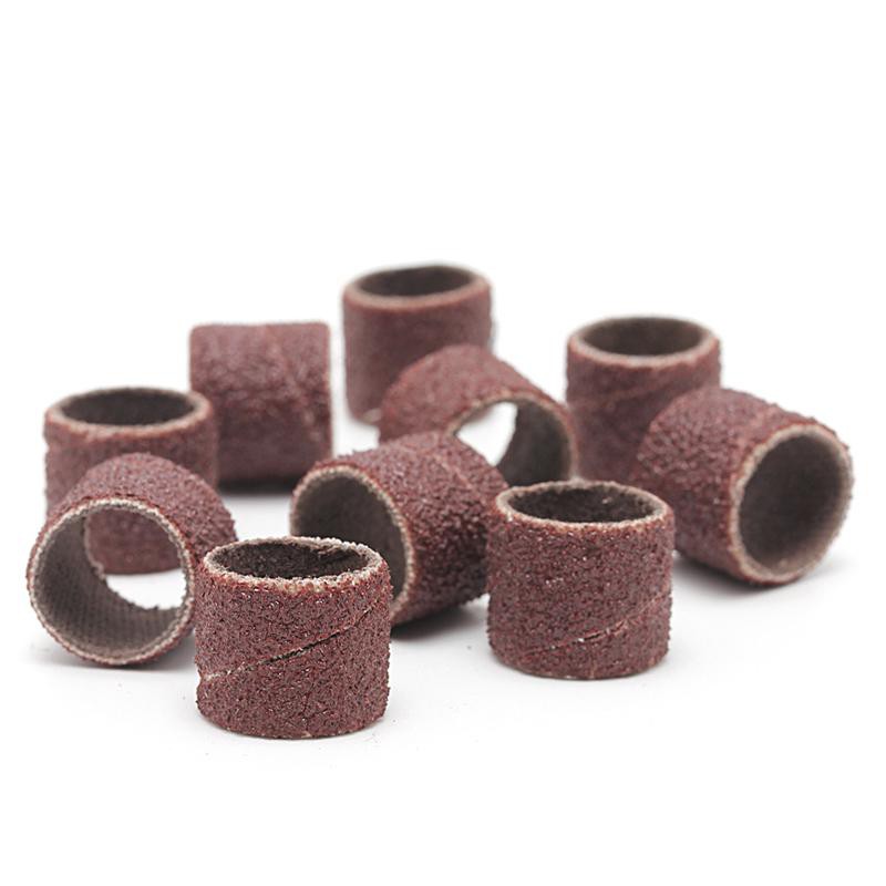 BITS Bộ 10 Đầu Mài Móng Tay 12.5mm Grit 80 # Và Trục 3.17mm