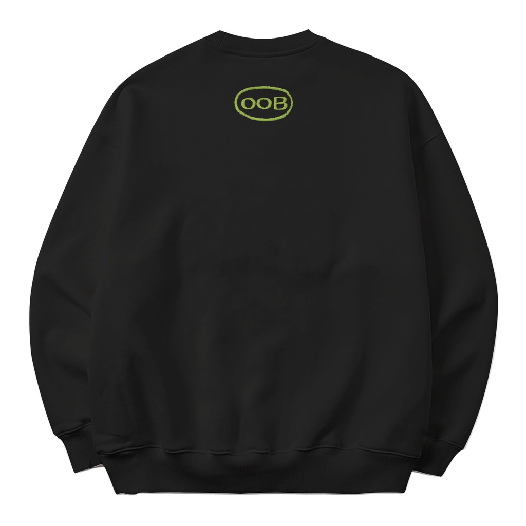 Áo Sweatshirt Unisex BOO Dáng Rộng Thêu Hình LMAO Alien OOB Cá Tính Phong Cách Gen Z Độc Đáo