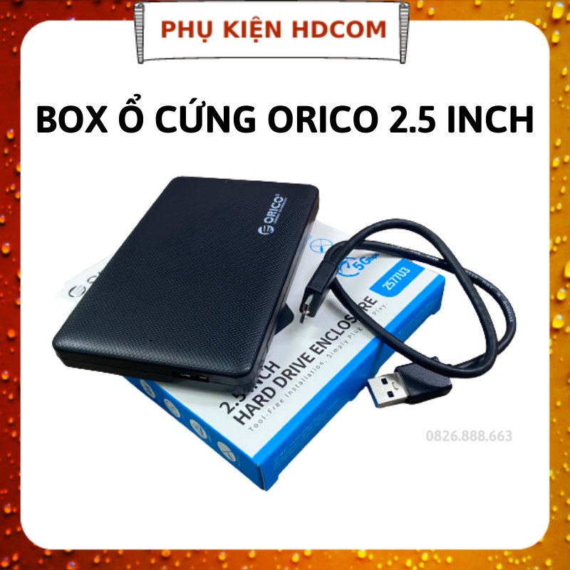 Box ổ cứng di động, hộp đựng ổ cứng SSD, HDD di động Orico 2,5inch cao cấp