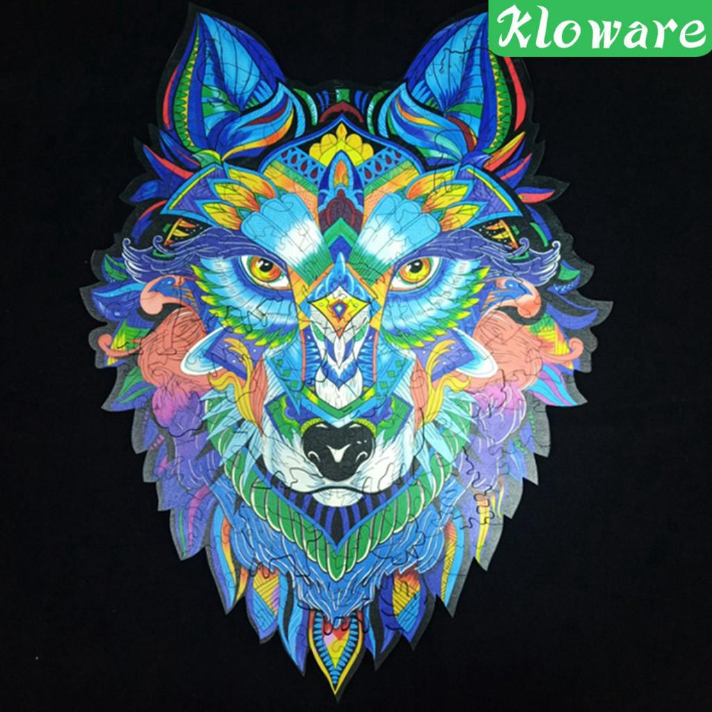 Bộ Đồ Chơi Xếp Hình Động Vật Bằng Gỗ Nhiều Màu Độc Đáo Cho Gia Đình