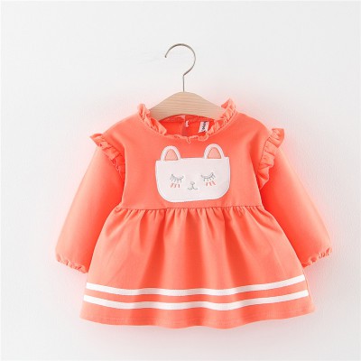 váy thu đông bé gái nhí size 7-14kg VT31
