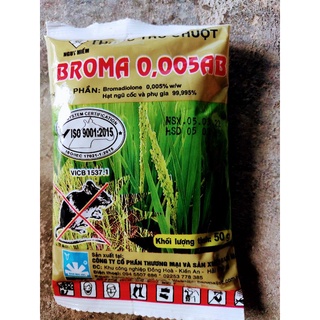 Sỉ 12 gói bả chuột sinh học trộn sẵn Broma