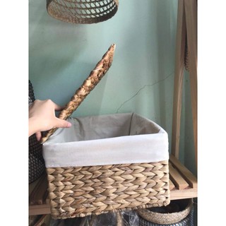 Giỏ đựng đồ có nắp và có vải lót